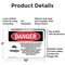 Signmission Rotating Auger Inside This Hopper Danger Sign, Aluminum, 10in W x 7in L, 2PK OS-2PACK-DS-A-710-L-2437 - alternate 7
